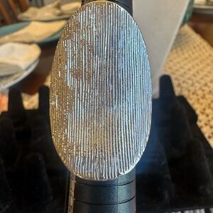 And Lovely Silver Textured Silver Statement Ring Size 7 NWTโ